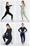 |   Super 4-Piece Set Women's Thermal Winter Cotton Set Black, Anthracite, Green, Dark Blue (4 Pieces) - 5