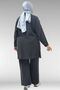 67054 Plus Size Cupra Set with Zippered Trousers - Black - 6
