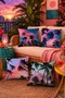 Sunset Palms Patterned 4-Piece Throw Pillow Cover Set - 2