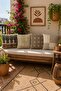 Antique Mexican Patterned 4-Piece Throw Pillow Cover Set - 2