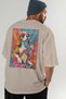 For Dog Lovers 23 Beige Oversize T-Shirt with Dog Print on the Back 100% Cotton Unisex Dog Lover Premium Design - 7