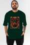 For Dog Lovers 29 Front Dog Print Green Oversize T-Shirt 100% Cotton Unisex Dog Lover Premium Design - 2