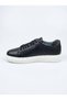 Men's Black Genuine Leather Daily Sneaker Shoes Casual Shoes 356 - 3