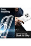 Premium MagSafe Transparent Phone Case for iPhone 16 Pro Crystal Clear Protective Cover with Strong Magnetic Ring for Wireless Charging - 3