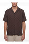 Esvab • Modern & Distinctive Standard Fit Embroidered Viscose Men's Shirt - 3
