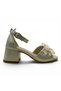 712 Girls' Gold Heeled Evening Dress Shoes - 2