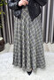 Women's Clothing Plus Size Plaid Side Zipper Skirt - 2