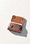 Tan Leather Card Holder Small Size Shawl Patterned Gift Card Holder for Men and Women - 5