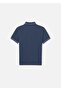 Boy's Polo Collar T-Shirt Navy Blue 6164 - 5