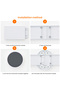Expandable Lazy Susan Serving Tray, 6-Section Rotating Turntable with Non-Slip Surface, Heat-Resistant for Dining Tables, Parties & Entertaining - 3