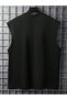 Men's oversized crew neck sleeveless t-shirt - longline - 3