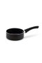 Milk Pan 16CM - Superior Aluminium Body with High-Grade Granite Gray Coating, Eco-Friendly PFOA Free, Healthy Non-Stick Interior, Heat Proof Bakelite Handle, Tempered Glass Lid, Dishwasher Safe