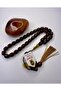 Certified Omari Shaved Imame with Flats, One-To-One Ottoman Style, Stick-Compressed Amber Prayer Beads - 4