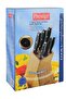 7-Piece Complement Knife Block Set Silver/Black/Orange - 7