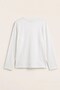 Women's Long Sleeve T-Shirt Tomato Breeze Printed White – Stretchy Fabric, Comfortable Fit, Crew Neck - 2
