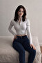 Women's Cotton Classic Navy Blue Skinny Jeans - 4