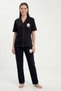 Mother Daughter Pajamas Short Sleeve Square Collar Front Buttoned Pajama Sets Sold Separately 100% Cotton Mother Daughter Pajama Set Combination - 4