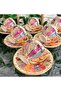 Maya Re Porcelain Hand-Painted 6-Piece Cup Set - 2