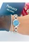 Steel Strap Minimal Case 2 Year Warranty 3 Atm Waterproof Women's Wristwatch + Bracelet Gift - 3