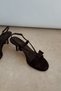 Forewer Brown Genuine Suede Heeled Shoes - 3