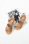 Luxen Women's Light Sole Genuine Leather Sandals Camel Suede - 4