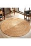 Hand Braided Round Jute Rug, 100% Natural Jute Carpet Floor Mat, Indoor Outdoor Area Rug for Living Room Bedroom Kitchen Entryway, Farmhouse Boho Decorative Door Mat - 6