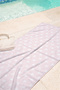 Starry Pink Beach Towel Coverlet - Pastel Modern Pool Sea Quick-Dry Microfiber Towel Coverlet - 7