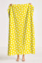 Daisy Yellow Floral Beach Towel - Bohemian Summer Themed White Motif Quick-Drying Microfiber Towel