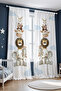 Little Friends Tower Patterned Children's Baby Room Background Curtain (Single Wing Pricing) - 3