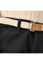 Buttoned Waist Shorts with Belt - 5