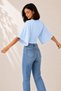 Women's Polka Dot Waist-Fitted Wide Sleeve Modal Premium Blouse - 2