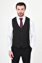 Straight Slim Fit Classic Men's Vest Black - 40959.26Y