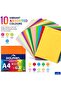 A4 Multicolor Paper 100 Sheets, 80 GSM Double-Sided Colored Paper for Printing, Arts & Crafts, 10 Assorted Colours - 2
