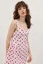 Pink Polka Dot Women's Mini Dress - 5