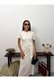 Beli Tie Detail Short Sleeve Midi Dress - 2