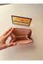 Women's Pink Powder Star Embroidered Quilted Zipper Wallet Card Holder - 3