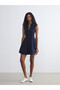 Esvab • Modern & Distinctive V Planting Peplum Mini Dress - 2
