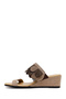Women's Mink Filled Suede Leather Slippers 26Sfd203410 - 3