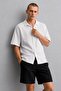 Men's Comfortable Fit Short Sleeve Shirt - White - 2