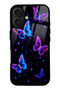iPhone 16 Neon Butterfly Dream Design Glossy Phone Case