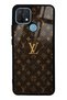 Oppo A15 Brown Gold Lv Design Glossy Phone Case