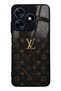 Tecno Spark 10 Black Marble Gold Lv Design Glossy Phone Case
