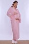 Pregnancy and Postpartum Pajama Set with Maternity Gown and Breastfeeding Features Effortt - Pink - 7