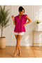 Women's V-Neck Ruffled Sleeve Blouse - 2