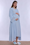 Pregnant and Postpartum Set with Breastfeeding Features 4 Pieces Effortt - Blue - 7