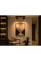 2-Pack Square Rose Gold Spot Lighting Bedroom Clothing Room Studio Office Kitchen Gu10 Lamp Holder Bulb Included Black Frame Daylight