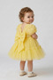 Baby Girl Princess Buckle Included Dress 3D Rose Tulle Layered Bow Detail Birthday Party Wedding Special Occasion Dress 9-24 Months - 4