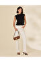 Women Black Lace Detail Top - 5