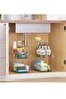 2 Tier Storage Organizer, 2 Pack Clear Under Sink Organizers Vanity Counter Storage Container - 3