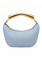 Ri̇ley Wicker Baby Blue Women's Hand and Shoulder Bag - 4